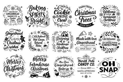 Vintage Christmas Svg Bundle SVG Angelina750 