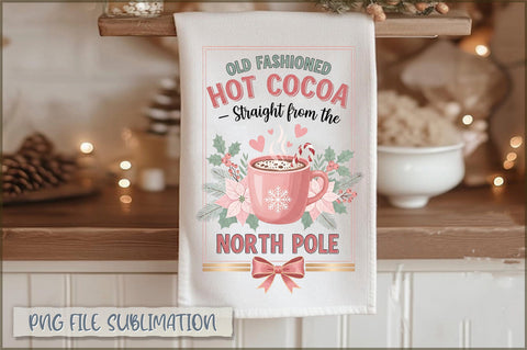 Vintage Christmas Towel PNG Bundle Sublimation Shetara Begum 