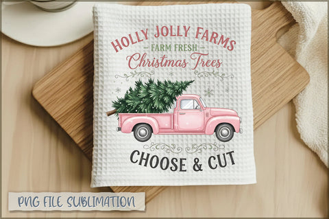 Vintage Christmas Towel PNG Bundle Sublimation Shetara Begum 