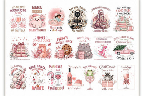 Vintage Christmas Towel PNG Bundle Sublimation Shetara Begum 