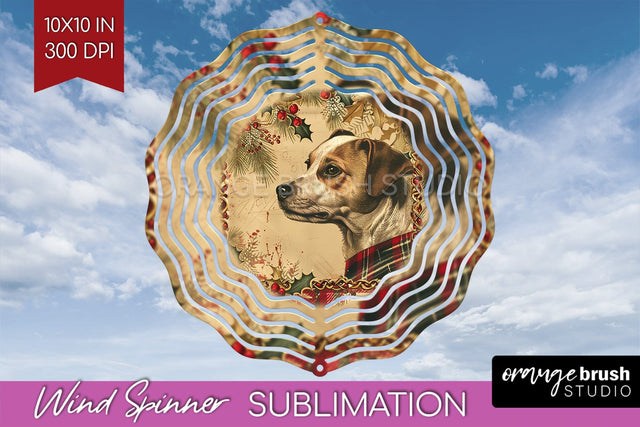 Vintage Christmas Wind Spinner PNG - Retro Xmas Sublimation Sublimation OrangeBrushStudio 