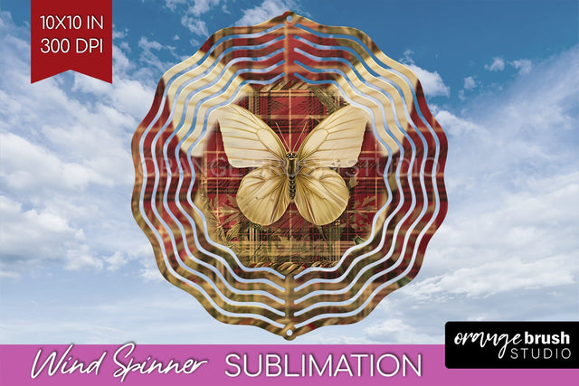 Vintage Christmas Wind Spinner PNG - Retro Xmas Sublimation Sublimation OrangeBrushStudio 