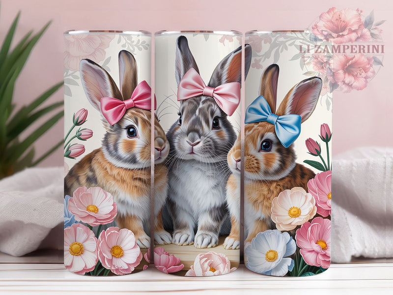 Vintage Classic Easter Bunny Tumbler, Spring Bunny Tumbler, Retro Easter Wrap, Classic Bunny Wrap, Stylish 20oz Wrap, Sublimation Design, Trendy Gift Idea Sublimation Li Zamperini 