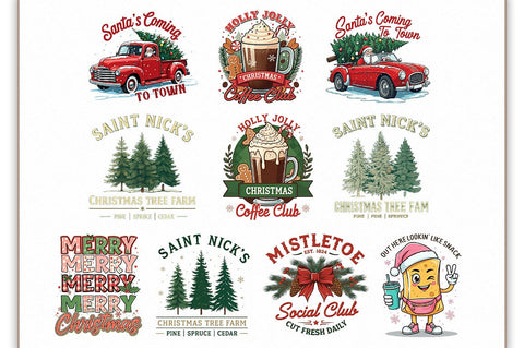 Vintage Coquette Christmas Bundle PNG Sublimation Shetara Begum 