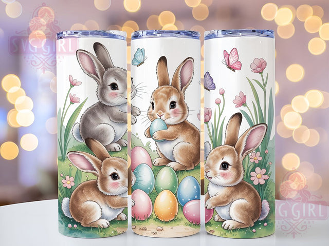 Vintage Cottagecore Easter Bunny Tumbler, Cottagecore Easter Tumbler, Spring Bunny Wrap, Retro Easter Wrap, Stylish 20oz Wrap, Sublimation Design, Trendy Gift Idea Sublimation SvggirlplusArt 
