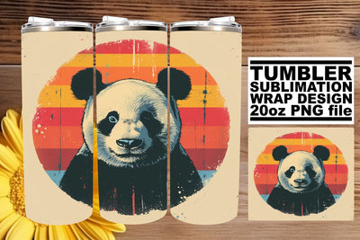 Vintage Critters Tumbler Wrap, Retro Sublimation Design, 20oz, Throwback Wildlife Prints Sublimation afrosvg 