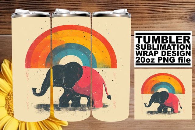 Vintage Critters Tumbler Wrap, Retro Sublimation Design, 20oz, Throwback Wildlife Prints Sublimation afrosvg 