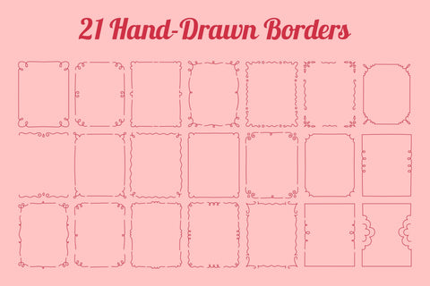 Vintage Curly Line Rectangle Frames PNG Clipart Card Templates Digital Pattern Rin Green 