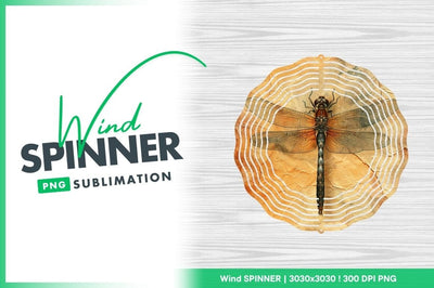 Vintage dragonfly illustration on aged paper texture Sublimation Regulrcrative 