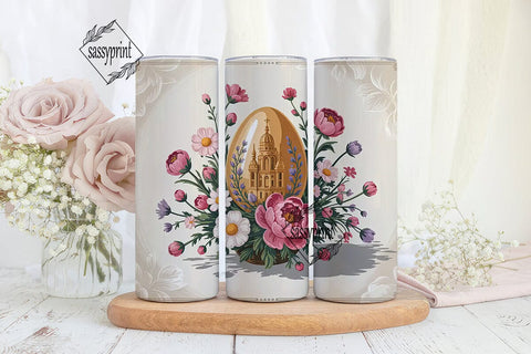 Vintage Easter Egg 20oz Tumbler Wrap Sublimation sassyprint 