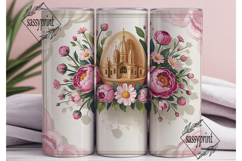 Vintage Easter Egg 20oz Tumbler Wrap Sublimation sassyprint 