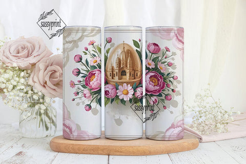 Vintage Easter Egg 20oz Tumbler Wrap Sublimation sassyprint 