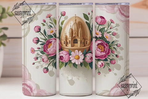 Vintage Easter Egg 20oz Tumbler Wrap Sublimation sassyprint 