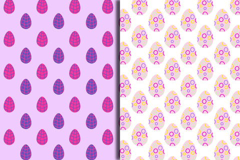 Vintage Easter Seamless Patterns Digital Pattern Rin Green 