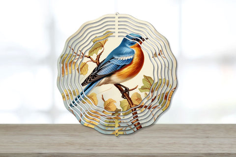 Vintage Eastern Bluebird Bird Wind Spinner Bundle Sublimation Regulrcrative 