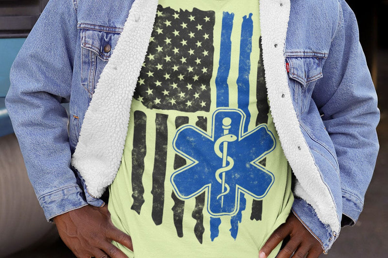 Vintage EMS Svg, Paramedic American Flag Svg SVG DesignDestine 