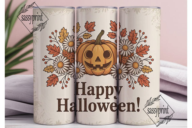 Vintage Fall Pumpkin 20oz Tumbler Wrap Sublimation sassyprint 