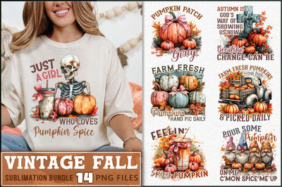 Vintage Fall Sublimation Bundle Sublimation Shetara Begum 