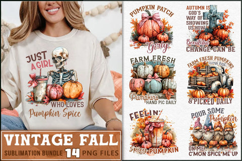 Vintage Fall Sublimation Bundle Sublimation Shetara Begum 