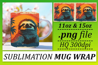 Vintage Flair Wildlife Illustration Mug Design Sublimation afrosvg 