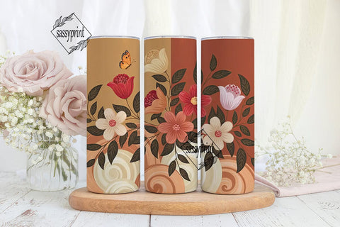 Vintage Floral 20oz Tumbler Wrap Sublimation sassyprint 