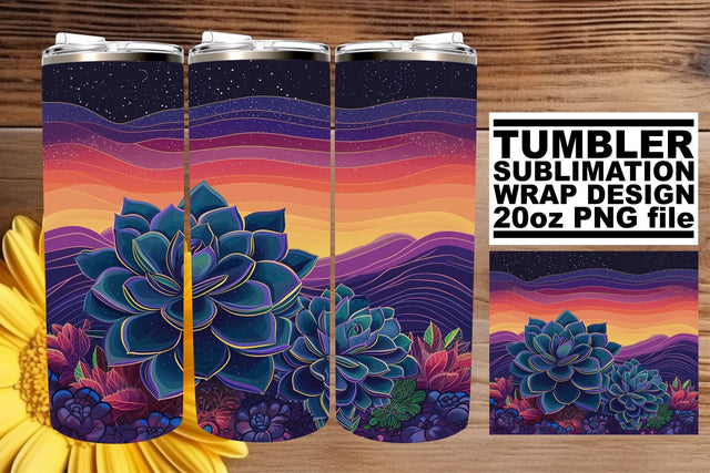 Vintage Floral Delight: Sublimation 20oz Tumbler Wrap Sublimation afrosvg 