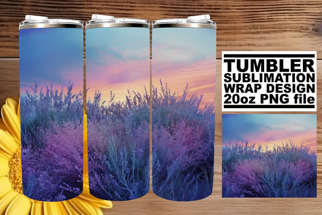 Vintage Floral Harmony: Sublimation 20oz Tumbler Wrap Sublimation afrosvg 