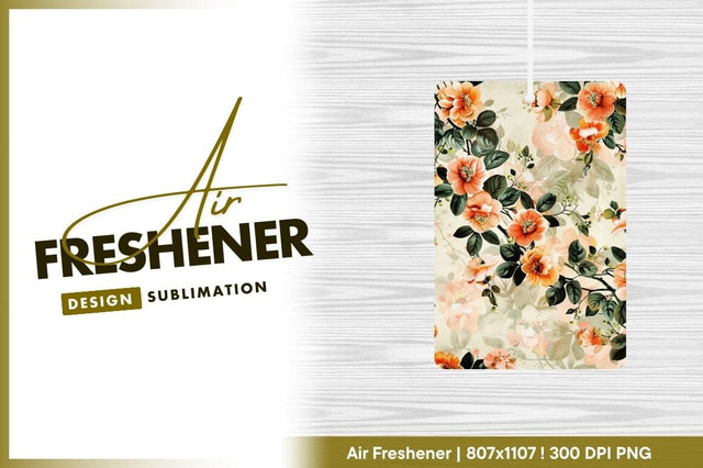 Vintage floral pattern with peach and orange blooms Sublimation Regulrcrative 