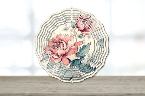 Vintage Flower Wind Spinner Sublimation Designs Bundle Sublimation Regulrcrative 