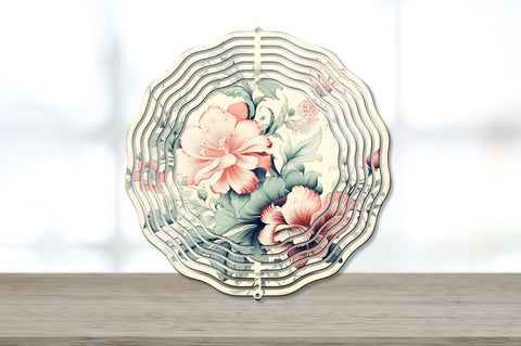 Vintage Flower Wind Spinner Sublimation Designs Bundle Sublimation Regulrcrative 