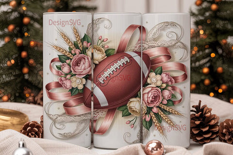 Vintage Football Tumbler Wrap Sublimation DesignSVG 