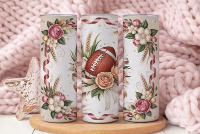 Vintage Football Tumbler Wrap Sublimation DesignSVG 