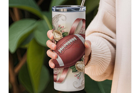Vintage Football Tumbler Wrap Sublimation DesignSVG 
