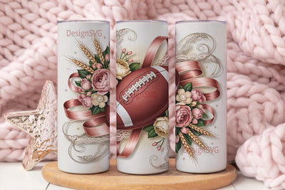 Vintage Football Tumbler Wrap Sublimation DesignSVG 
