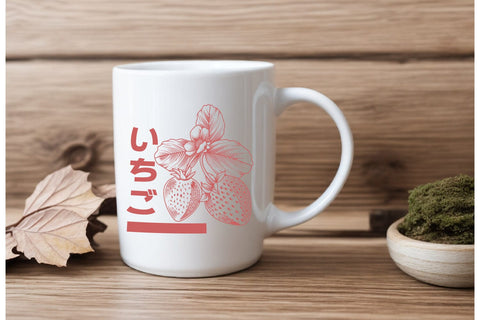 Vintage Fruit Drawing, Japanese Style SVG dadan_pm 