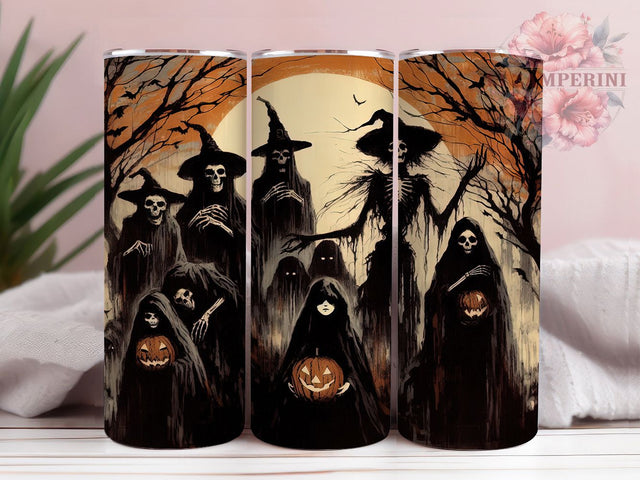 Vintage Ghost Retro Halloween Tumbler, Retro Witches Wrap, Classic Haunted Sublimation, Old School Halloween Drinkware, Spooky Nostalgic Ghost Cup, Gothic Vintage Tumbler, Antique Halloween Wrap Sublimation Li Zamperini 