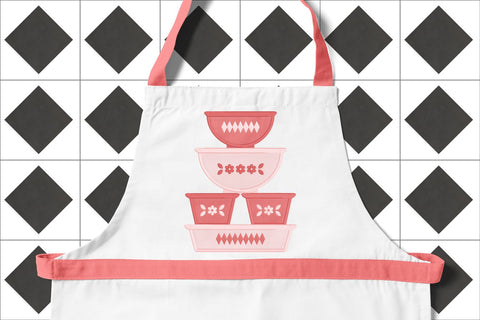 Vintage Glass Bakeware Stack Applique Embroidery Embroidery/Applique DESIGNS Risa Rocks It 