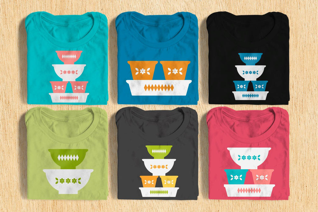 Vintage Glass Bakeware SVG - So Fontsy
