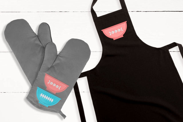 Vintage Glass Bowl Bakeware Duo Applique Embroidery Embroidery/Applique DESIGNS Risa Rocks It 