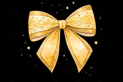 Vintage Gold Glitter Coquette Bow Clipart, vintage gold bow, glitter coquette bow, timeless bow design, gold glitter clipart, digital bow design, elegant vintage bow, glitter bow art, vintage glitter design, coquette bow art, gold sublimation design Sublimation FloridPrintables 