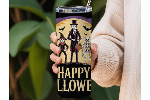 Vintage Halloween 20oz Tumbler Wrap Sublimation DesignSVG 