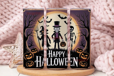 Vintage Halloween 20oz Tumbler Wrap Sublimation DesignSVG 