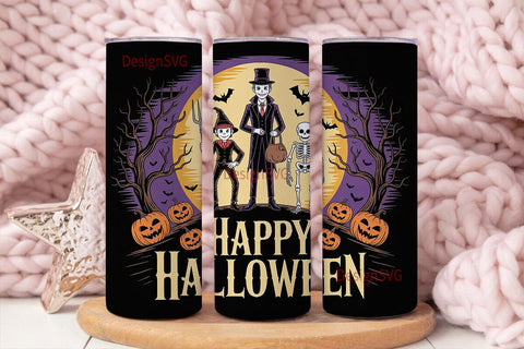 Vintage Halloween 20oz Tumbler Wrap Sublimation DesignSVG 