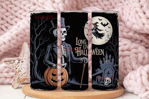 Vintage Halloween 20oz Tumbler Wrap Sublimation DesignSVG 