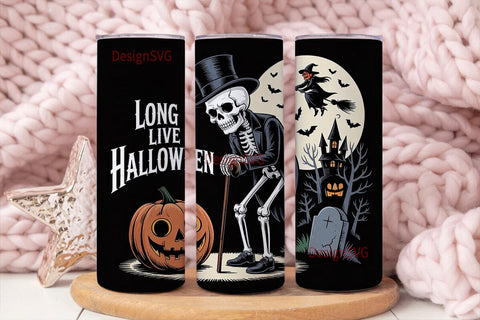 Vintage Halloween 20oz Tumbler Wrap Sublimation DesignSVG 
