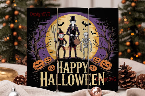 Vintage Halloween 20oz Tumbler Wrap Sublimation DesignSVG 