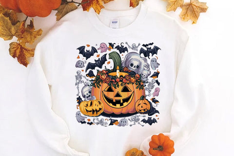 Vintage Halloween Graphic Sublimation, Halloween T-shirt SVG FiveStarCrafting 