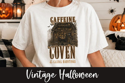 Vintage Halloween PNG | Retro Spooky Season Sublimation PNG Sublimation Petunia Digital Design 