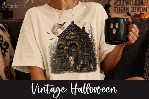 Vintage Halloween PNG | Retro Spooky Season Sublimation PNG Sublimation Petunia Digital Design 