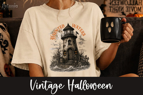 Vintage Halloween PNG | Retro Spooky Season Sublimation PNG Sublimation Petunia Digital Design 